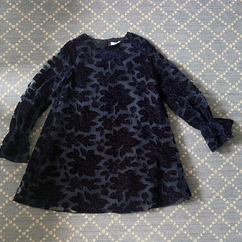 Mayoral Navy Floral Kids Dress